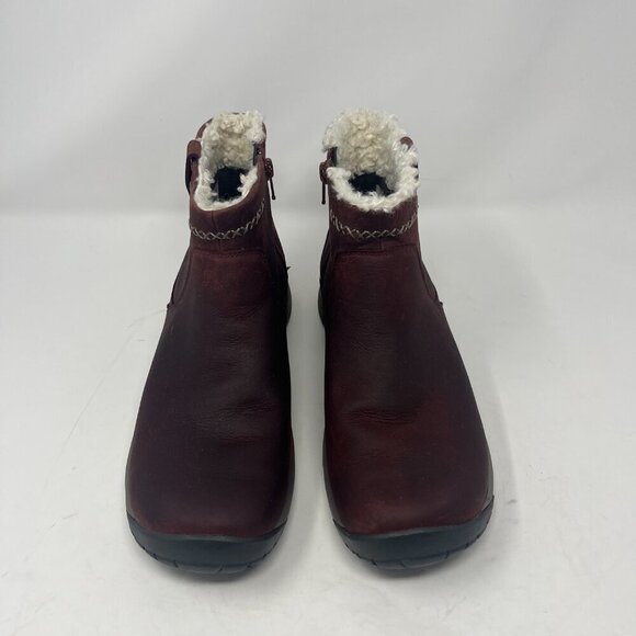 Merrell Women's Encore 4 Bluff Zip Polar Waterproof boots 9.5 rust red leather - Picture 10 of 12